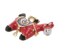 GALPADA Spilla in Rame Rosso a Forma di Cavallo e Lingotto Vintage Leggera e Comoda da Indossare, per Capodanno Cinese 2026 e Outfit in Stile Occidentale