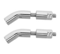 GALPADA Staffa di Estensione Fori da 8mm per Specchietto Retrovisore Moto in Acciaio Inossidabile Compatibile Caricabatterie USB e Faro, Forma Compatta per Accessori Moto