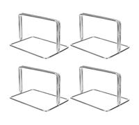 GALPADA Staffa Divisoria per Ufficio in Metallo Inox, Supporto per Partizione Mobile da Scrivania, Rack Divisorio per Scrivanie Studenti e Postazioni Esame, Set da 4 Pezzi