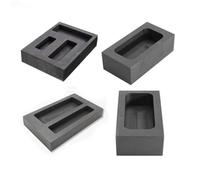 GALPADA Stampo in Grafite per Fusione Metalli Non Ferrosi 100x50x25mm, Crogiolo per Resistenza Termica e Chimica, Uso Laboratorio e Gioielleria