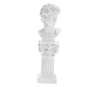 GALPADA Statua David in Resina con Romana Decorativa per Arredamento Casa e Ufficio Scultura Mitologica Miniatura per Scrivania e Libreria