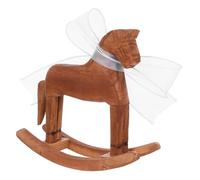 GALPADA Statuetta Di Cavallo Dondolo in Legno Piccola Decorazione Per Scaffali Per Librerie Di Casa Statuette Di Animali Da Fattoria