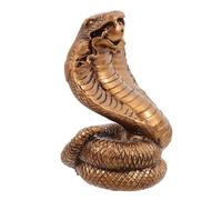 GALPADA Statuina Serpente in Resina Decorativa Animale Realistica per Giardino Balcone e Libreria Scultura Serpente in Resina Resistente Ornamento da Collezione e Decorazione da Tavolo