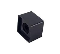GALPADA Stazione Microfonica a Forma Di Cubo Portatile Per Interviste Professionali Bandiera Logo Nera, Postazione Microfono Quadrata Leggera Per Conferenze, Riunioni e Spot Pubblicitari