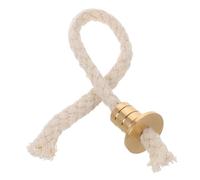 GALPADA Stoppino di Cotone per Lampada ad Alcool e Lanterna ad Olio, Design Compatto in Fibra di Cotone e Ottone, Comodo da Trasportare, per Laboratorio e Ufficio Bianco