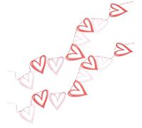 GALPADA Striscioni a Forma di Cuore per la Festa degli Innamorati Set da 2 Pezzi di Decorazioni Sospese in Carta Resistenti e Riutilizzabili Adatti per Feste Matrimoni e Foto Party