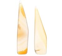 GALPADA Strumento 2 Pezzi Set in Agata Marrone Gioielli per Lucidatura Stili multipli Coltello Professionale per Mantenere Superficie Liscia Stili multipli Anelli e Ornamenti in Rame