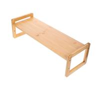 GALPADA Supporto da Scrivania per Monitor e Laptop, Rialzo in bambù Khaki | Design Multifunzionale, Migliora la Postura e Aiuta a Ridurre Dolore al Collo, per Ufficio