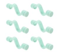 GALPADA Supporto Magnetico per Porta Lavatrice a Carica Frontale Set 6 Pezzi Colore Azzurro Chiaro Accessorio Plastico Resistente per Mantenere Aperto lo Sportello e Ridurre Odori