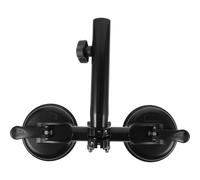 GALPADA Supporto per Asta Portabandiera in Metallo Doppia Ventosa Base Stabile per Auto Veicoli Fuoristrada Strumento di Montaggio Resistente al Vento per Bandiere Esterne