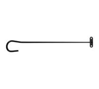 GALPADA Supporto per Bandiera da Giardino in Ferro Nero Compatibile Palo Cassetta Postale, Design Robusto e Montaggio Sicuro per Uso Decorativo All'aperto