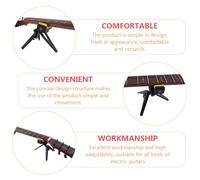 GALPADA Supporto per Collo Chitarra in Legno Nero Stand per Manico Elettrica e Acustica Base Stabile con Protezione Vernice Accessorio Riparazione e Conservazione Strumenti Musicali