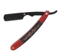 GALPADA Supporto per Lame da Rasoio da Barbiere Ebano Vintage, Porta Lame Pieghevole Acciaio Inox, Custodia Galvanizzata per Rasatura e Styling Chioma Uomo a Casa e Viaggio