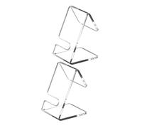 GALPADA Supporto per Orologi da Polso in Acrilico Trasparente 2 Pezzi Espositore a l Salvaspazio per Orologi e Occhiali Organizer da Banco Stabile e Versatile per Collezioni Personali e