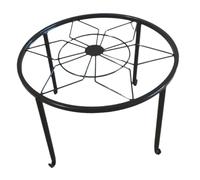 GALPADA Supporto per Piante in Ferro Portavasi in Metallo da Interno Ed Esterno, Portavaso Robusto Nero 28 Cm per Giardino e Patio