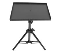 GALPADA Supporto per Proiettore Regolabile in Metallo e Abs Vassoio Porta Tablet e Laptop, Treppiede Pieghevole Leggero per Home Theater e Palco