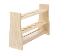 GALPADA Supporto per Provette in Legno 6 Fori Resistente, Portaprovette Leggero e Compatto per Laboratorio Scientifico, Rack per Provette 50ml Adatto a Ricerca Industriale e Universitaria