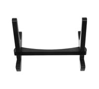 GALPADA Supporto per Tastiera Nero in Plastica Struttura Componibile e Ripiano Extra Rimovibile, Design Salvaspazio Stabile ed Ergonomico per Ufficio Domestico