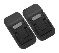 GALPADA Supporto Portatile per Laptop in Alluminio Rialzo Regolabile e Base Ventilata, 2 Pezzi Pieghevoli per Notebook da Scrivania o Letto, Colore Nero