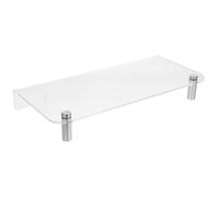 GALPADA Supporto Rialzato per Monitor da Scrivania 40x20x5 Cm in Acrilico e Metallo, Organizer Multifunzionale per Laptop e Spazio Ufficio, Base Stabile per Sollevamento Monitor e Laptop