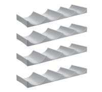 GALPADA Supporto Spazio e Vino Stile Pezzi per Pp 4 Bottiglie Europeo di in in Plastica Superficie Liscia Sensibile Colore Bianco per Cucina e Ristorante