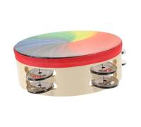 GALPADA Tamburello Musicale Per Ragazzo Ragazza Ragazza Con Motivo Arcobaleno Strumento Percussione Portatile Per Esercitare La Delle Mani e Sviluppare Abilità Musicali