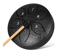 GALPADA Tamburo Etereo Lingua Tamburo della Pioggia con Campanello da Note Strumento Percussione in Metallo e Legno Facile da Imparare Portatile con Borsa e Bacchette