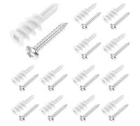 GALPADA Tasselli a Vite per Cartongesso Viti Set da 100 Pezzi Bianco e Argento, Ancoraggi Autoperforanti per Impieghi Gravosi, Kit Fissaggio Parete per Pannelli di Cartongesso