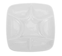 GALPADA Tavolozza di Colori in Ceramica Quadrata Base Antiscivolo per Acquerelli Guazzo e Pittura Acrilica Vassoio in Porcellana Non Assorbente per Artisti Pulizia Rapida e Design