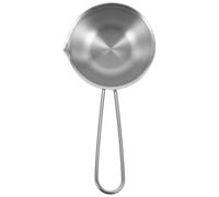 GALPADA Tegamino Piccolo in Acciaio Inossidabile 150ml con Manico | Scala Interna, Colore Argento, Facile da Pulire, Isolamento, per Cucina Domestica e Servizio