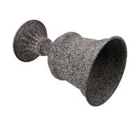 GALPADA Vaso Decorativo Vintage in Metallo a Tromba Urna da Tavolo Anticato per Fiori Secchi e Composizioni Fioriera Rustica per Ingresso Patio e Uso Interno ed Esterno