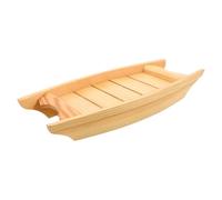 GALPADA Vassoio in Legno a Forma di Barca per Sushi e Prodotti di Mare, Superficie Liscia, Sicuro per Alimenti, per Buffet e Uso Domestico Fascino Classico Giapponese