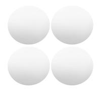 GALPADA Vassoio Specchio Rotondo 20cm in Acrilico Argento 4 Pezzi Piatto Rotondo Decorativo per Esposizione Gioielli e Portacandele, per Casa e Matrimonio