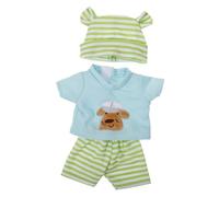 GALPADA Vestire la bambola Neonato ragazzo piccolo vestiti per bambole di peluche vestito da bambola per ragazza per bambole di peluche pantaloncini da cotone Verde chiaro