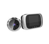 GALPADA Visualizzatore Digitale per Porta con e Mp Spioncino Elettronico Argento senza Batteria Sicurezza Lungo Termine e Integrata