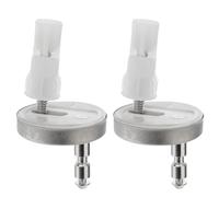 GALPADA Viti e Cerniere Ricambio Resistente per Sedile Wc Set di 4 Pezzi in Nylon e Acciaio Inox per Fissaggio Rapido e Stabile del Copriwater in Bagno