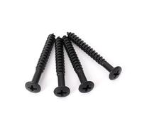 GALPADA Viti per Targhetta del Manico di Chitarra 4pezzi Nero Metallo Facili da Installare Look Attraente