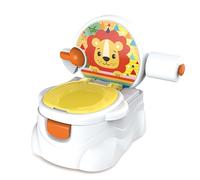 GalPat Baby Vasino Baby - WC bambini con musica quando cade urina - Porta rotoli di carta - Simulatore di cisterna - Contenitore rimovibile con paraspruzzi (ULTICOLOR)