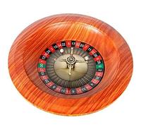 GALPBBCADE Ruota della Roulette in Legno Portatile Roulette Gioco da Tavolo Roulette Gioco in Legno Roulette Gioco Casino Set Solido di Intrattenimento Giochi da Tavolo Tempo Libero,002