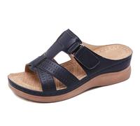 GALPBBCADE Sandali Ortopedici da Donna Moda Comodo Sandali Ortopedici con Punta Aperta Antiscivolo E Traspiranti in Stile da Donna Retrò per L'Estate con Supporto dell'Arco Plantare,A,35 EU