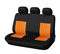 GALSOR Coprisedile Per Auto Set Completo Universale Di Accessori Per Seggiolino Interio Per Sicurezza Per Pneumatici Completo Coprisedili Fodere(Orange-3PCS)