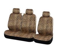 GALSOR Per Transitr, Per Citroen, T4, Per Jumpy Zebra Style 2+1 Coprisedili Per Furgoni Resistenti Universali Adatti Alla Maggior Parte Dei Completo Coprisedili Fodere(Leopard print)