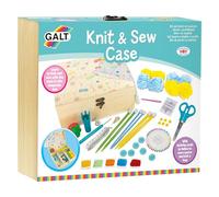 Galt Kit per lavorare a maglia e cucire, divertente introduzione al cucito e al lavoro a maglia per bambini, custodia portatile per bambini, kit per l'apprendimento precoce per bambini, per ragazze e