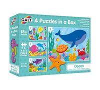 Galt Toys- 4 Puzzle in Una Scatola - Oceano, 1