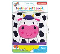 Galt Toys, Teether Soft Book - Farm, Baby Teether & Soft Book Toy, Ages 0 Months Plus