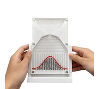 Galton Board Experiment Model - Dimostrazione dell'insegnamento della probabilità di distribuzione normale, strumento educativo 12 x 18 cm con curva rossa per l'apprendimento della matematica