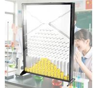 Galton Board Experiment Model, strumento dimostrativo di distribuzione normale con divisore e base per analisi statistica e distribuzione casuale