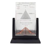 Galton Board for Probability Demonstration, strumento di esperimento di legge statistica con curva a campana per esplorare concetti di distribuzione casuale e probabilità