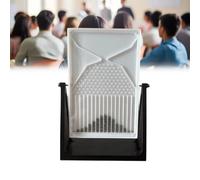 Galton Board-Modello Matematico di Distribuzione Normale,Modello Dimostrativo di Probabilità Galton Board,Modello Sperimentale di Probabilità,Adatto per Settori Finanziari e Scie(Color:Nero e bianco)