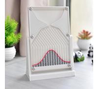 Galton Board, modello sperimentale 12 x 18cm, strumento didattico laboratorio di fisica, dimostrazione insegnamento probabilità con curva, per educatori e studenti.(White)